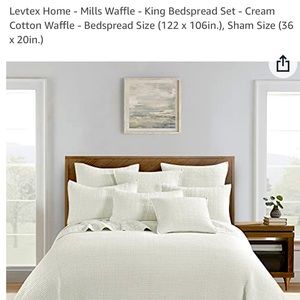 Waffle Weave King Comforter Set